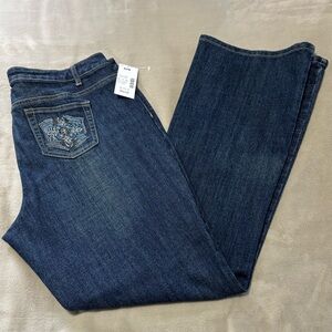 SWAK Plus Size Bootcut Blue Jeans